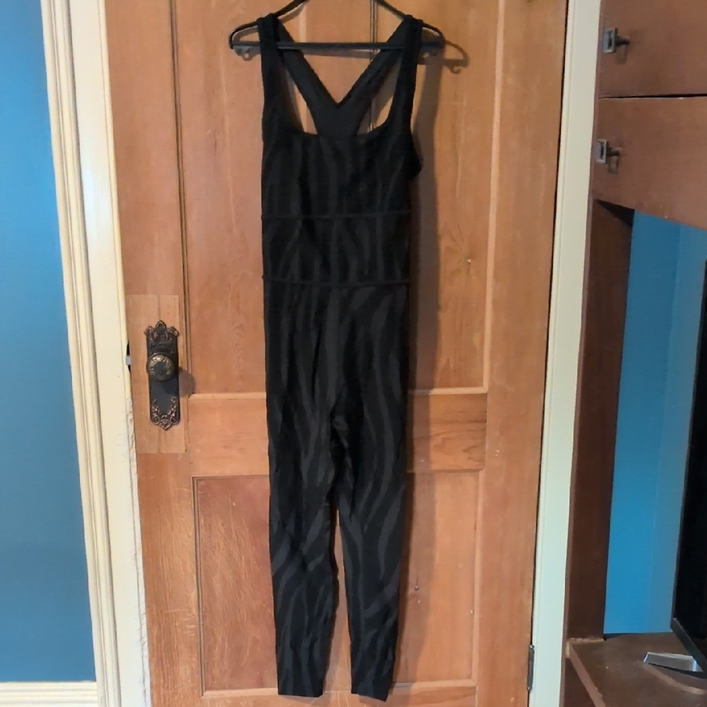 Diane Von Furstenberg Black Zebra Jumpsuit